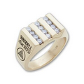 Premiere Series Men's Fashion Ring w/Channel Set Stone